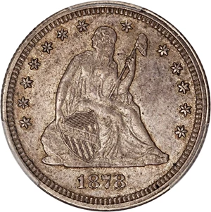 image for: 1878 25c PCGS/CAC AU58