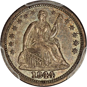 image for: 1844 H10c PCGS/CAC AU55