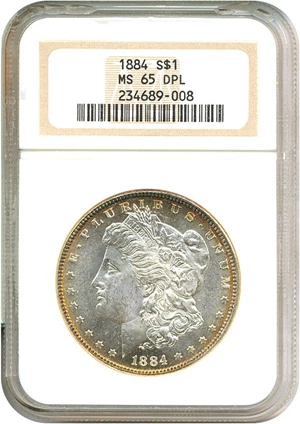 image for: 1884 $1 NGC MS65 DMPL