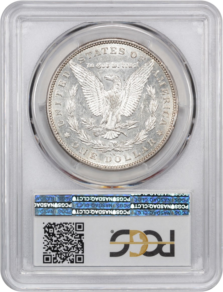 image for: 1890-CC $1 PCGS AU53 (Tailbar)
