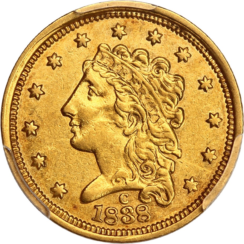 image for: 1838-C $2 1/2 PCGS XF40