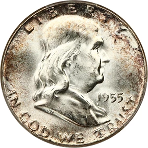 image for: 1955 50c PCGS/CAC MS65 FBL (Bugs Bunny, FS-401)