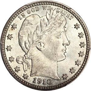 image for: 1910 25c PCGS/CAC MS64 ex: D.L. Hansen