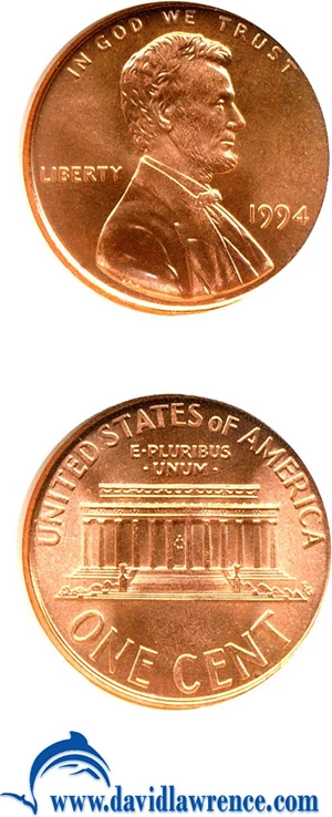 image for: 1994 1c NGC MS68 RD