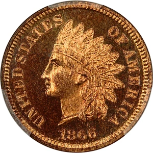 image for: 1866 1c PCGS Proof 65 RD CAM
