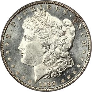 image for: 1889 $1 PCGS MS64 DMPL