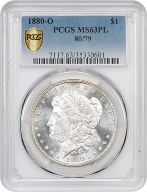image for: 1880/79-O $1 PCGS MS63 PL