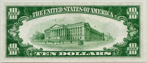 image for: FR. 1700 1933 $10 Silver Cert PMG Choice Unc 63 EPQ (Great Embossing)