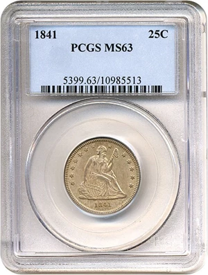 image for: 1841 25c PCGS MS63