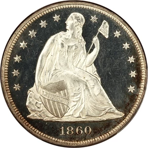 image for: 1860 $1 PCGS Proof 63