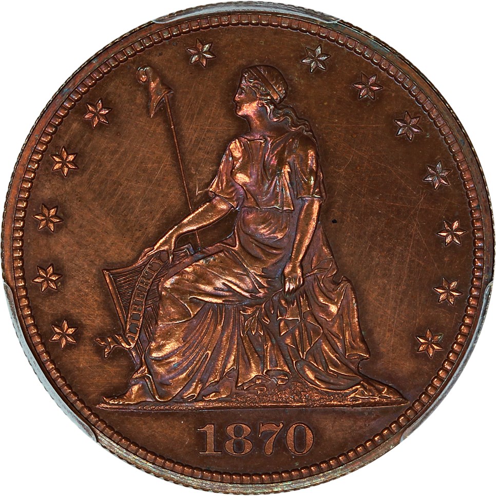 image for: Pattern: 1870 P50c PCGS Proof 61 RB (J-929) 