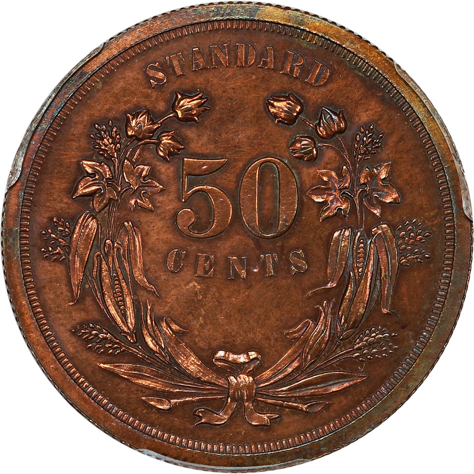 image for: Pattern: 1870 P50c PCGS Proof 61 RB (J-929) 