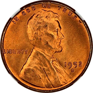 image for: 1952-S 1c NGC MS67 RD