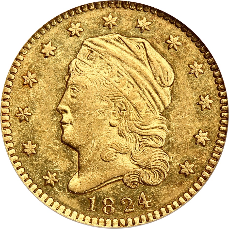 image for: 1824/1 $2 1/2 NGC AU58