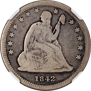 image for: 1842-O 25c NGC VG-08 (Small Date)