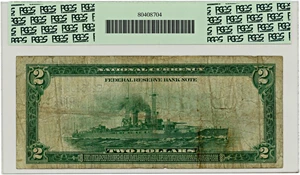 image for: FR. 761 1918 $2 Federal Reserve Bank Note Richmond PCGS Fine 15