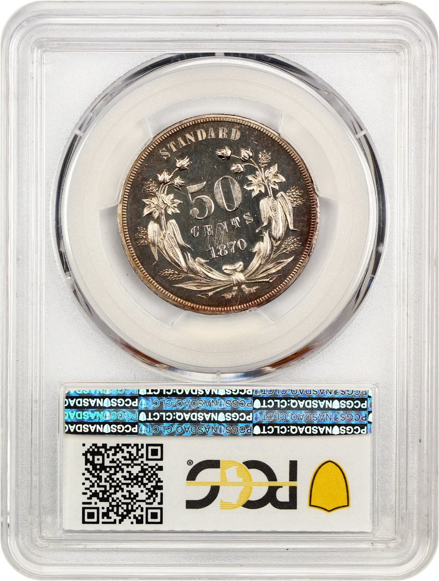 image for: Pattern: 1870 P50c PCGS Proof 64 (J-952)