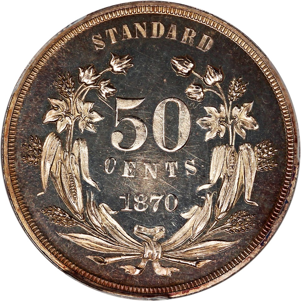 image for: Pattern: 1870 P50c PCGS Proof 64 (J-952)