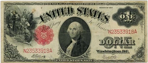 image for: FR. 38 1917 $1 Legal Tender PMG Very Fine 25 (Elliot/White)