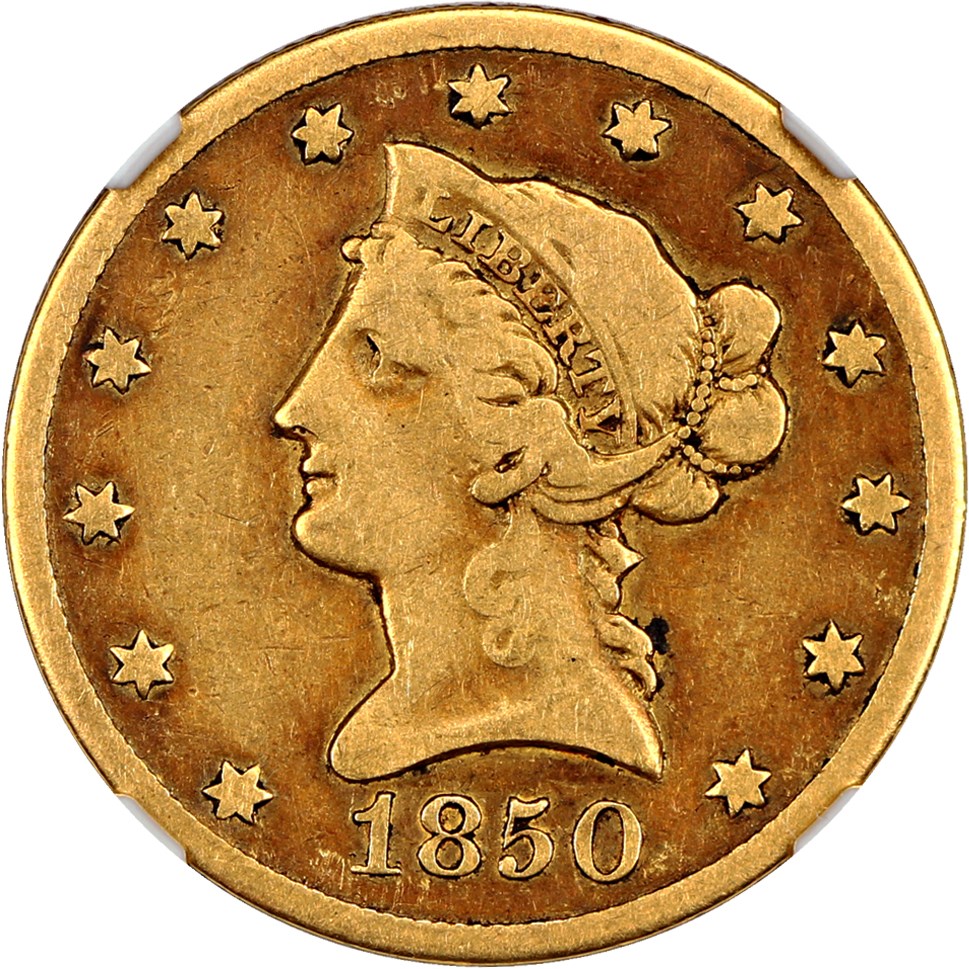 image for: 1850-O $10 NGC VG-08