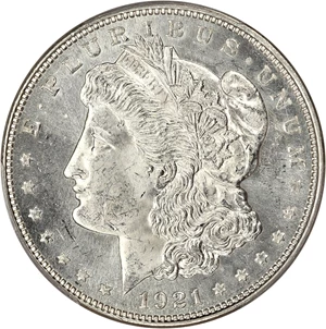 image for: 1921-D $1 PCGS MS64+ PL