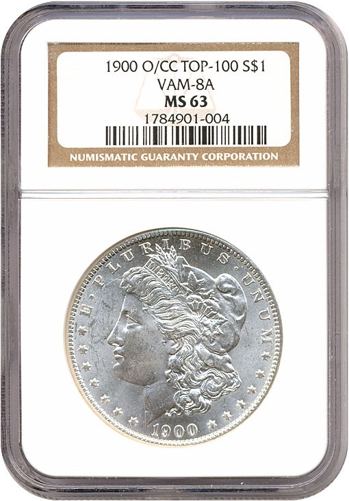 image for: Top 100 VAM: 1900-O $1 VAM 8A  O/CC NGC MS63