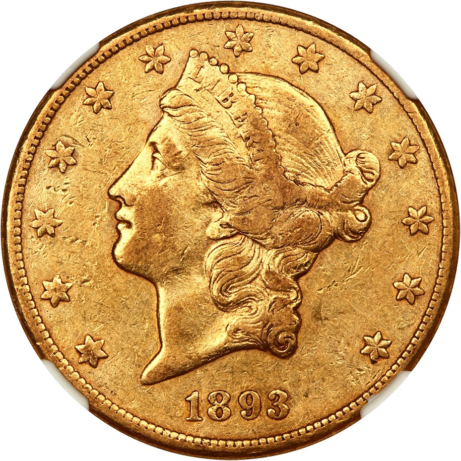 image for: 1893-CC $20 NGC XF45