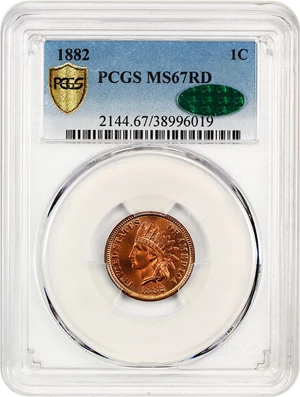 image for: 1882 1c PCGS/CAC MS67 RD