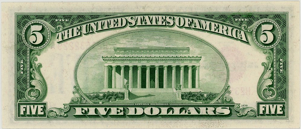 image for: FR. 1530 1928E $5 Legal Tender Note PCGS Gem New 66PPQ