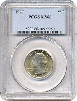 image for: 1977 25c PCGS MS66