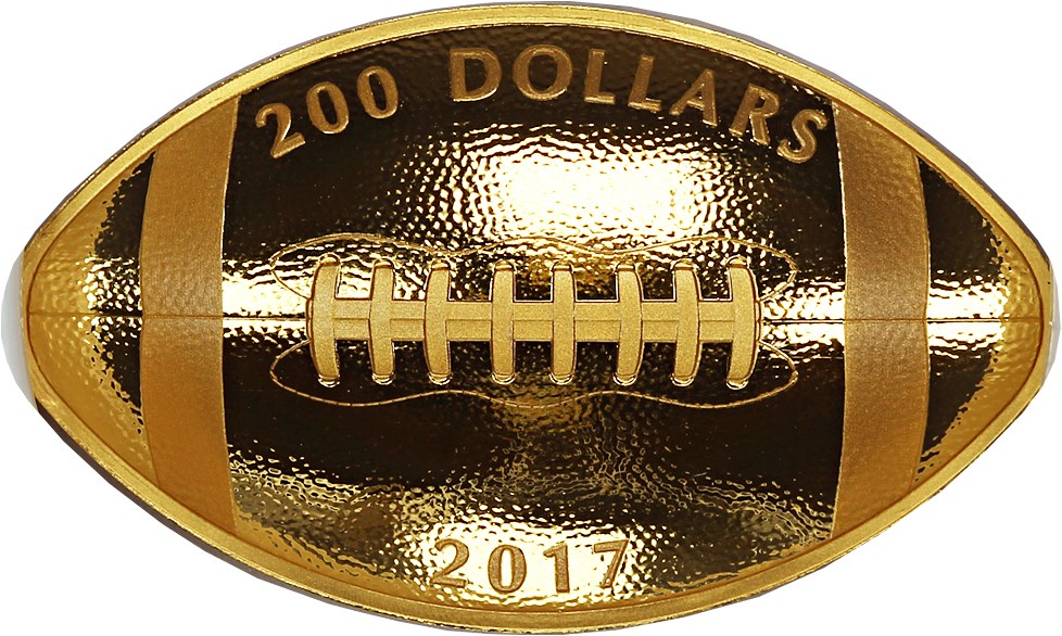 image for: Canada: 2017 NGC PF70 G$200 (Football, First Day of Issue Theismann Autograph)