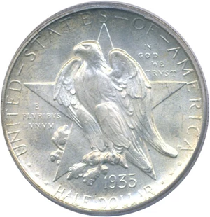 image for: 1935-D 50c Texas PCGS/CAC MS67