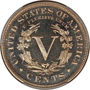 image for: 1884 5c PCGS Proof 67 CAM ex: D.L. Hansen
