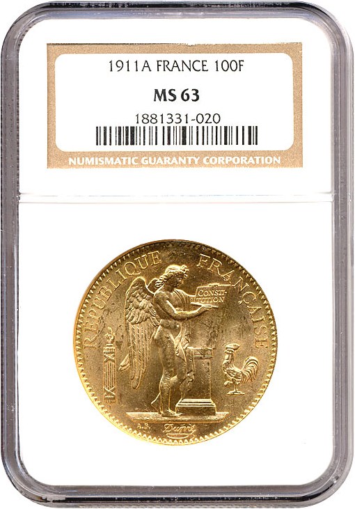 1911-A 100 Fr MS