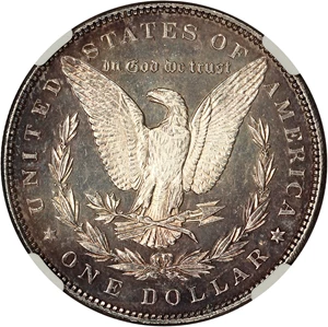 image for: 1893 $1 NGC MS62 PL