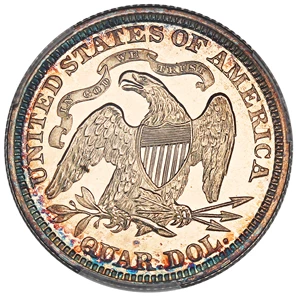image for: 1866 25c PCGS Proof 64 CAM (Motto)