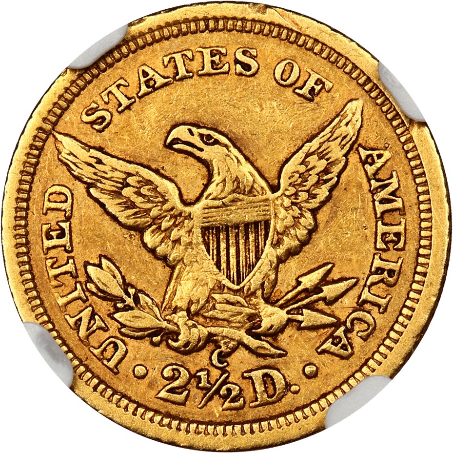 image for: 1842-C $2 1/2 NGC AU53