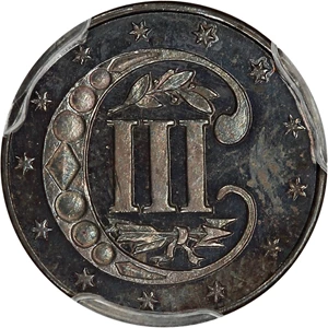 image for: 1859 3cS PCGS Proof 64