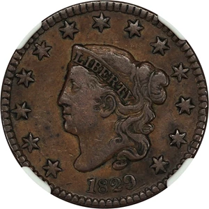 image for: 1829 1c NGC VF20 (Large Letters)