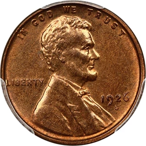 image for: 1926-S 1c PCGS MS64+ RB