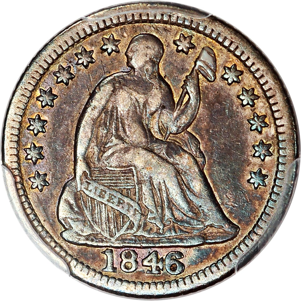 image for: 1846 H10c PCGS/CAC VF30