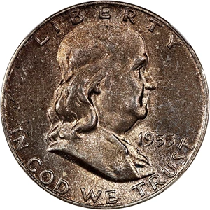 image for: 1955 50c NGC MS65 FBL