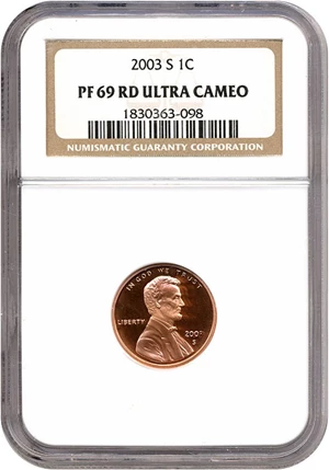 image for: 2003-S 1c NGC Proof 69 RD UCameo