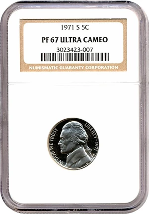image for: 1971-S 5c NGC Proof 67 UCameo