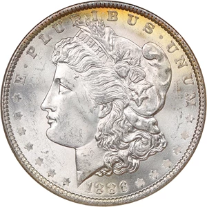image for: 1886 $1 NGC MS65