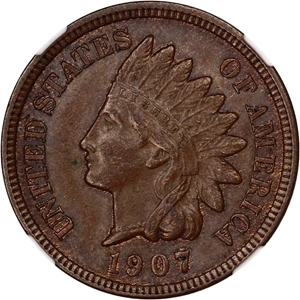 image for: 1907 1c NGC MS62 BN