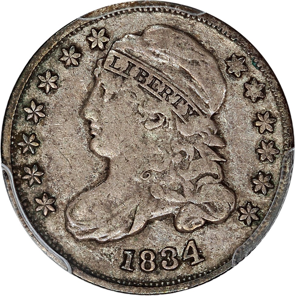 image for: 1834 10C PCGS VF25 (Large 4)