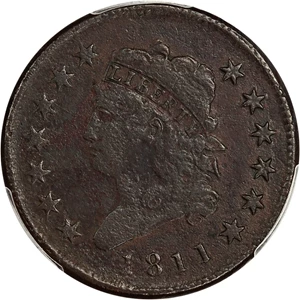 image for: 1811 1c PCGS VF Details (Environmental Damage)
