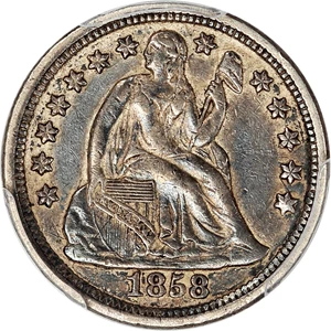 image for: 1858-O 10c PCGS XF40