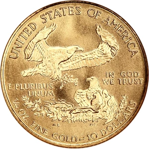 image for: 1999-W Gold Eagle $10 NGC MS69 (With W)